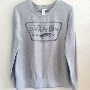 VANS gray crew neck sweatshirt small